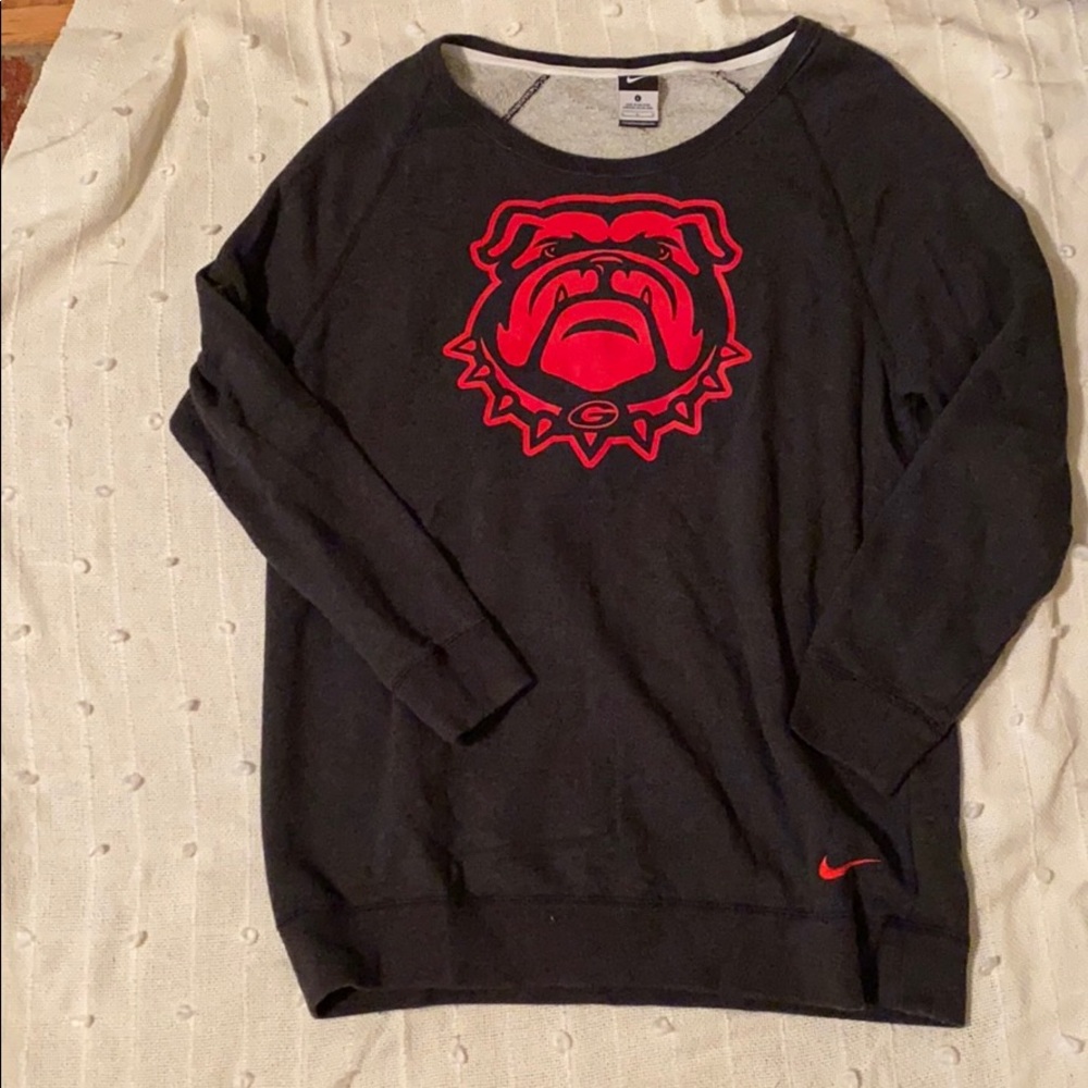 Nike Oversized Georgia Bulldog Crew Sweatshirt